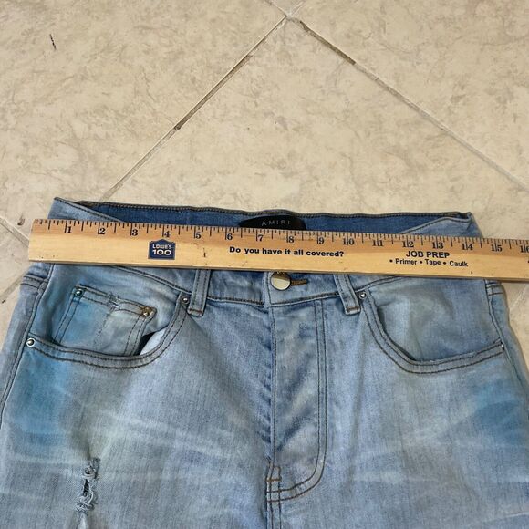 Amiri Jeans City paint size button fly #227 distressed denim. - Picture 11 of 14